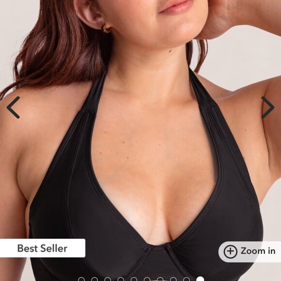 Shapermint Essentials Full Coverage Halter Bikini Top [A3-20] - Picture 4 of 7